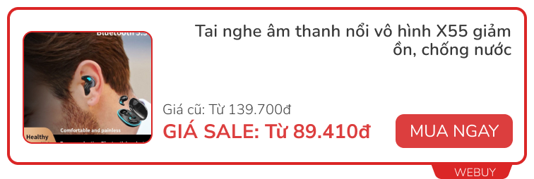 4 tai nghe vô hình siêu nhẹ, bám tai tốt dành cho người hậu đậu, giá chỉ từ 89.000đ vì đang sale- Ảnh 6.