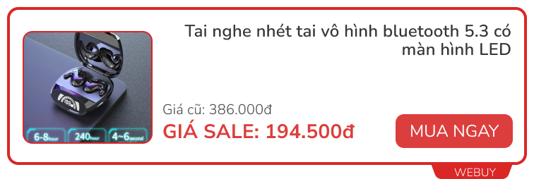 4 tai nghe vô hình siêu nhẹ, bám tai tốt dành cho người hậu đậu, giá chỉ từ 89.000đ vì đang sale- Ảnh 12.