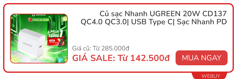 Hàng quốc tế đã rẻ nay còn rẻ hơn: Tai nghe Baseus, phụ kiện Hoco, Ugreen giảm đến 59%- Ảnh 9.