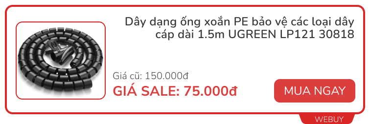 Hàng quốc tế đã rẻ nay còn rẻ hơn: Tai nghe Baseus, phụ kiện Hoco, Ugreen giảm đến 59%- Ảnh 10.