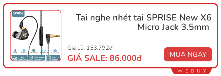 Cầm 100.000 đồng tự tin sắm được vài món đồ: Máy hút bụi, đèn cảm ứng, đế sạc, tai nghe... - Ảnh 5.