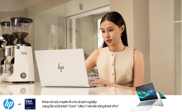 HP Elitebook x360 1040 G11 AI PC với bộ vi xử lý Intel® Core™ Ultra mới- Ảnh 1.