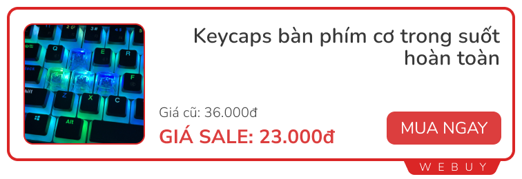 Loạt đồ trong suốt đẹp mê còn sale giá rẻ: Đủ loại từ nồi cơm đến bàn phím, loa...- Ảnh 6.