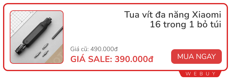 Sale ngày đôi 7/7 có từ hôm nay: Bơm lốp Baseus giảm 24%, tua vít đa năng Xiaomi 390.000đ, chuông cửa camera 232.000đ...- Ảnh 8.