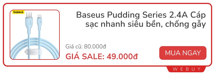 Vợt deal tai nghe, bộ cáp sạc, ổ cắm: Món nào cũng rẻ, đắt nhất chỉ 104.000 đồng- Ảnh 5.