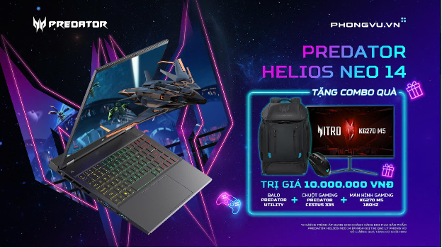 Acer ra mắt Predator Helios Neo 14 với gói quà tặng trị giá 10 triệu đồng- Ảnh 1.