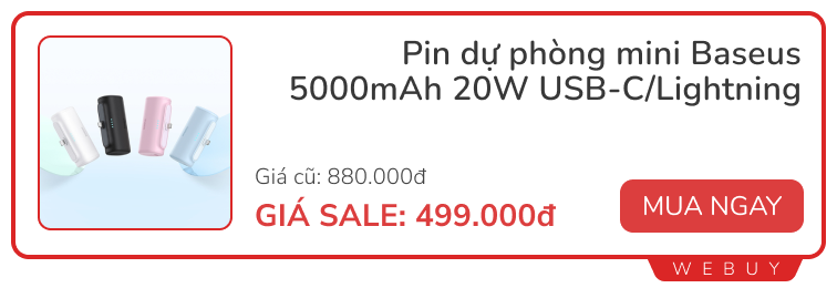 Săn sale phụ kiện Back to School: Tai nghe chống ồn từ 200k, cáp sạc 2 đầu 32k, củ sạc nhanh 20W chỉ 66k...- Ảnh 9.