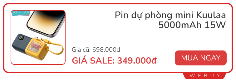 Săn sale phụ kiện Back to School: Tai nghe chống ồn từ 200k, cáp sạc 2 đầu 32k, củ sạc nhanh 20W chỉ 66k...- Ảnh 7.