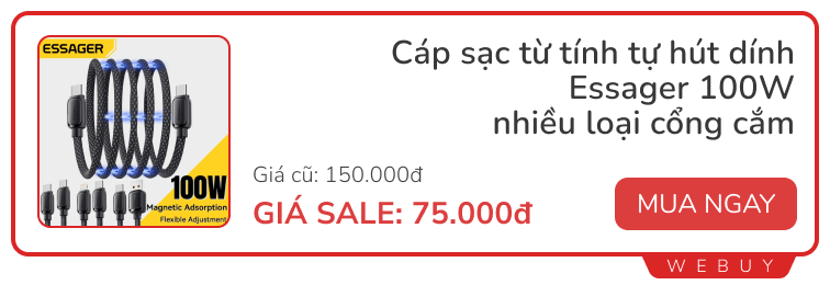 Săn sale cuối tháng: Vòng đuổi muỗi Xiaomi 245k, sạc nam châm tự dính 75k, dụng cụ lấy cao răng 299k...- Ảnh 5.