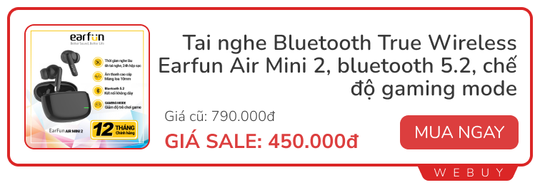 Săn deal cuối tháng: Tai nghe Samsung, máy hút bụi PerySmith, điện thoại Hoco... sale lớn- Ảnh 3.