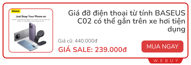 9 Deal đồ công nghệ đặc biệt dịp lễ: Tai nghe, Đế sạc không dây, Đồng hồ thông minh... chỉ từ 30.000 đồng- Ảnh 6.