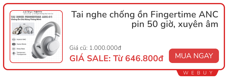 8+ deal ngày đôi 8/8: Tai nghe chống ồn 192k, máy hút bụi Baseus từ 482k, quần dài Coolmate 279k...- Ảnh 4.