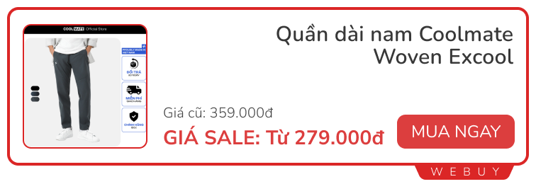 8+ deal ngày đôi 8/8: Tai nghe chống ồn 192k, máy hút bụi Baseus từ 482k, quần dài Coolmate 279k...- Ảnh 9.