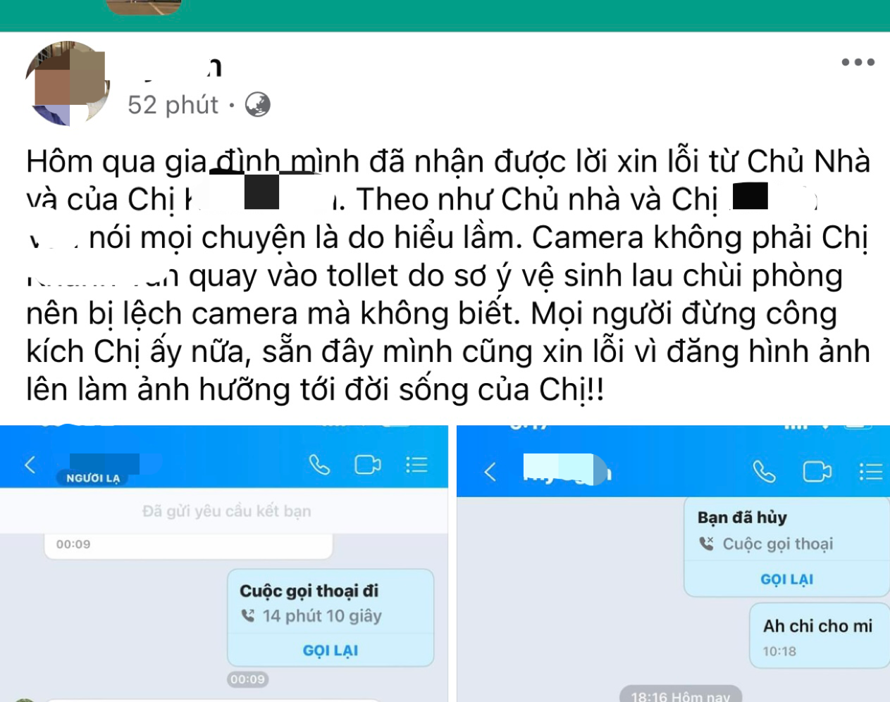 Người trong cuộc nói lý do lắp camera bên trong căn hộ cho thuê ở Vũng Tàu- Ảnh 1.