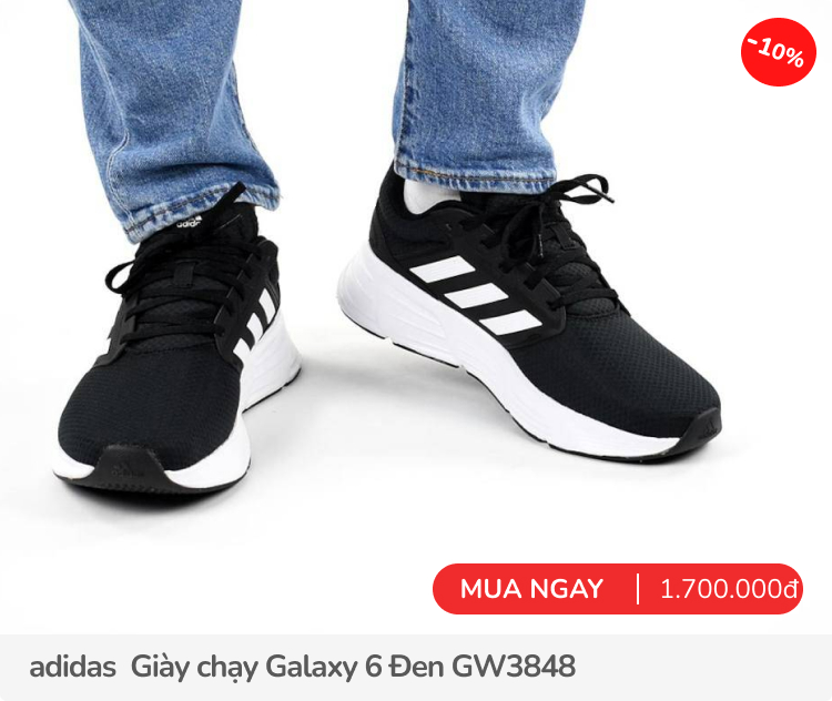 Giày adidas, combo áo, quần, tất... sale 