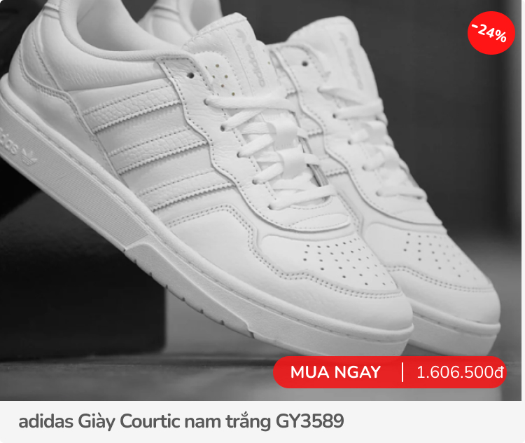 Giày adidas, combo áo, quần, tất... sale 