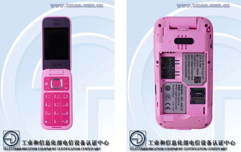 Đây là Barbie Phone: Mẫu điện thoại gập 