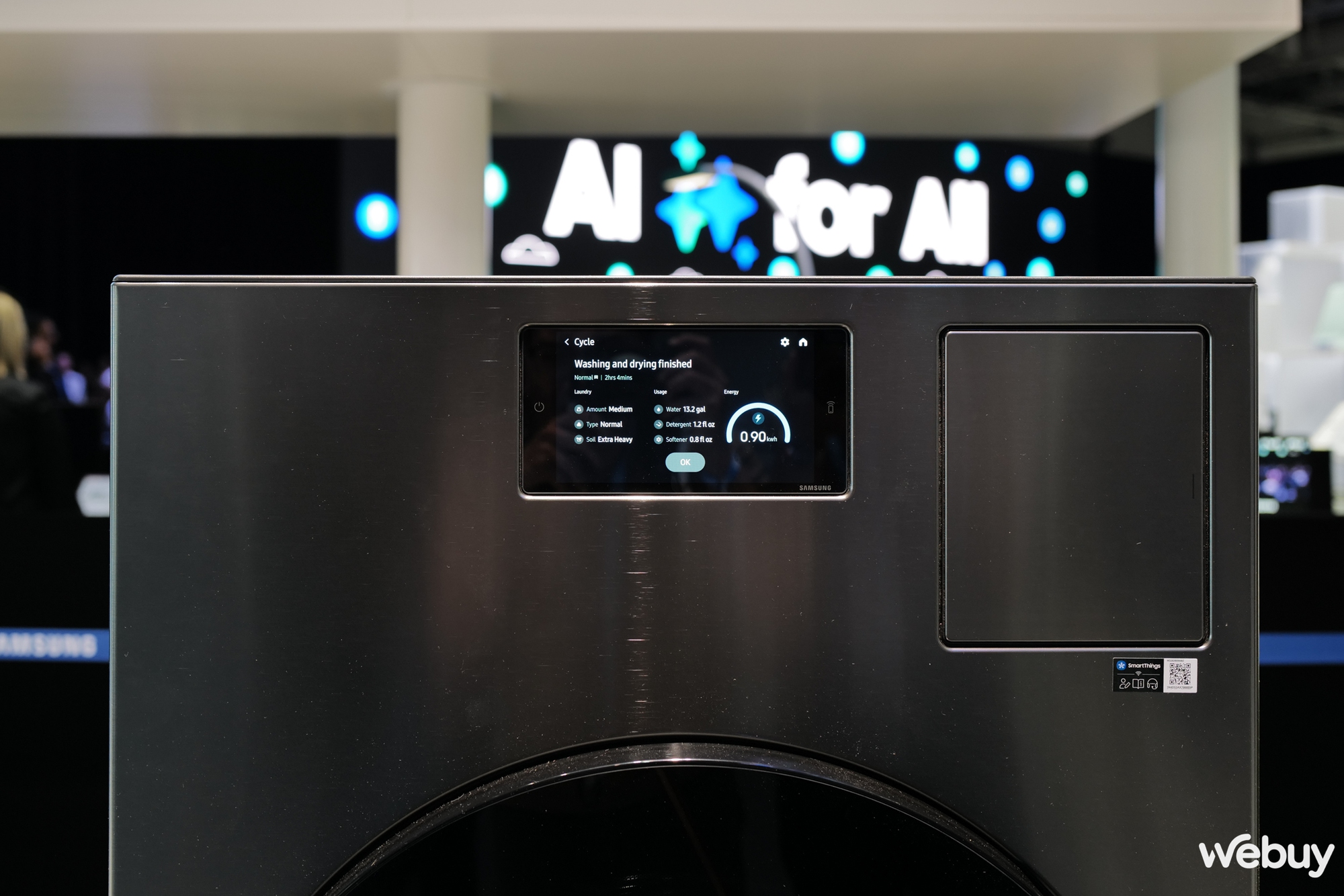 [IFA 2024] Máy giặt sấy Samsung BESPOKE AI Laundry Combo xong việc chỉ trong 98 phút, nay còn nghe gọi được điện thoại- Ảnh 3.