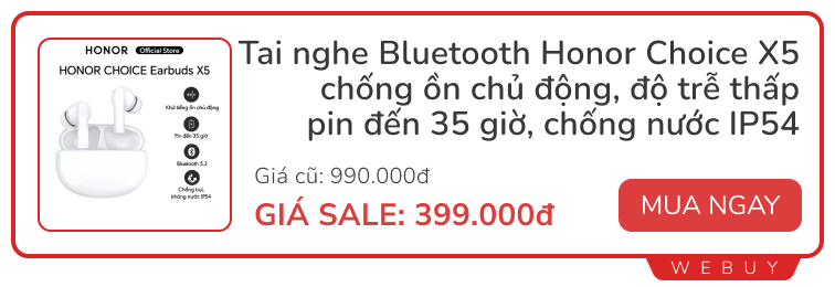 Sale giữa tháng: Tai nghe có màn hình cảm ứng Hoco 319.000đ, Smarttag chuẩn Apple 169.000đ, loa Capybara 241.000đ...- Ảnh 3.