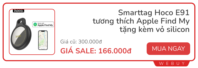 Sale giữa tháng: Tai nghe có màn hình cảm ứng Hoco 319.000đ, Smarttag chuẩn Apple 169.000đ, loa Capybara 241.000đ...- Ảnh 10.