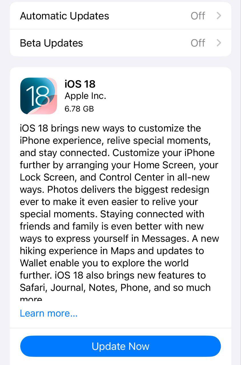  iOS 18