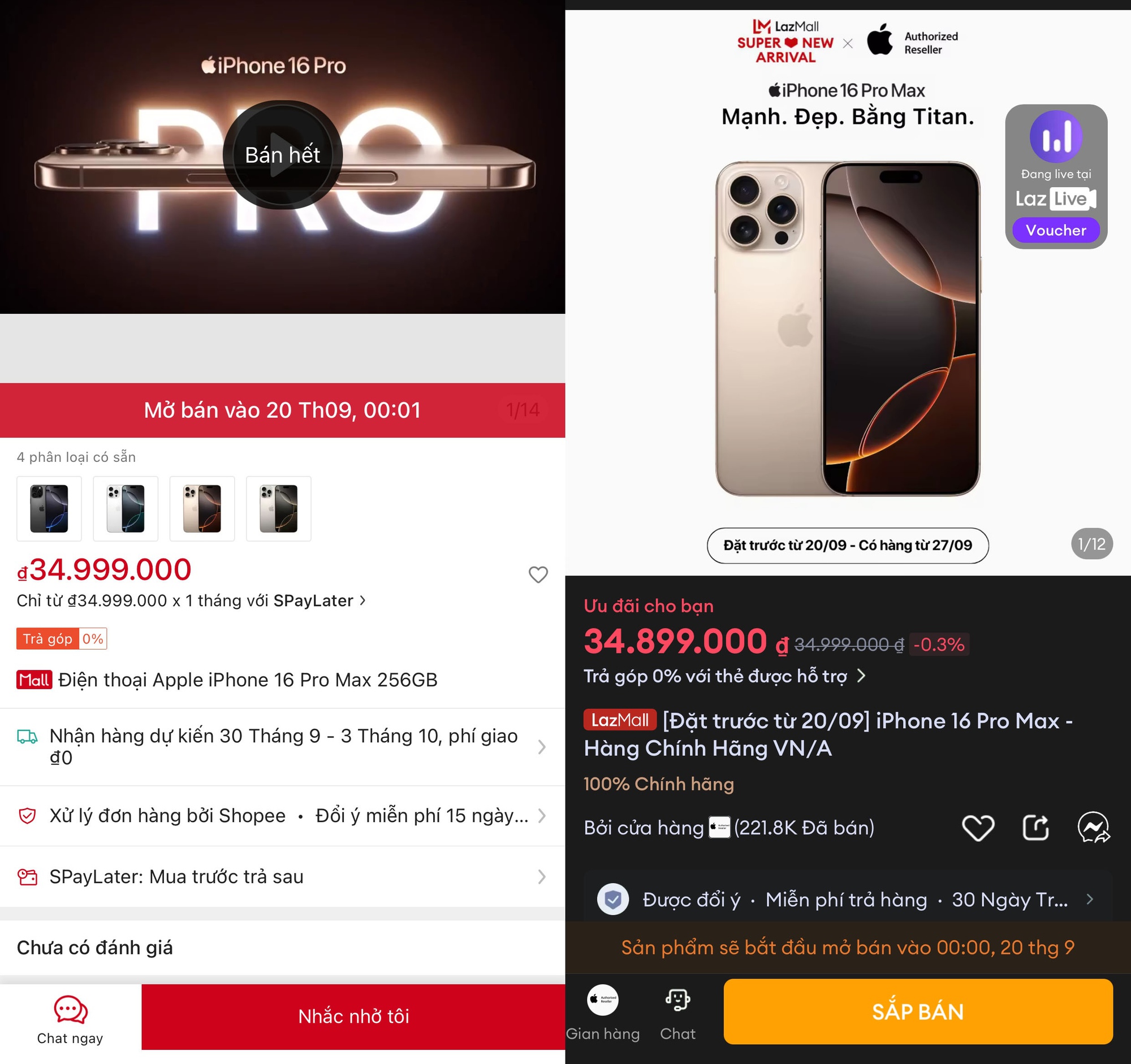 Lần đầu tiên, người Việt có thể đặt hàng iPhone 16 trên Shopee, Lazada, TikTok Shop- Ảnh 1.