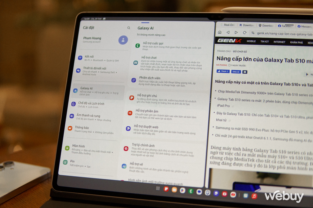Trải nghiệm nhanh Galaxy Tab S10 Ultra và S24 FE mới: Màn hình chống chói, cấu hình vẫn mạnh và tích hợp AI- Ảnh 10.