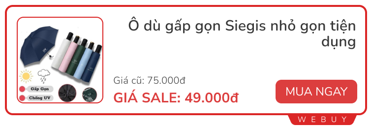 Tranh thủ săn đồ dùng thiết thực cho mùa mưa đang sale rẻ: Ô, áo mưa, Xịt chống bám nước... - Ảnh 4.