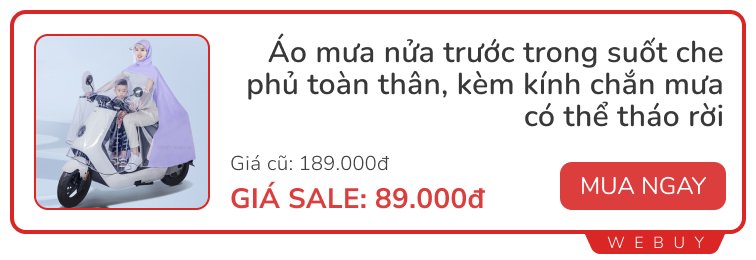 Tranh thủ săn đồ dùng thiết thực cho mùa mưa đang sale rẻ: Ô, áo mưa, Xịt chống bám nước... - Ảnh 2.