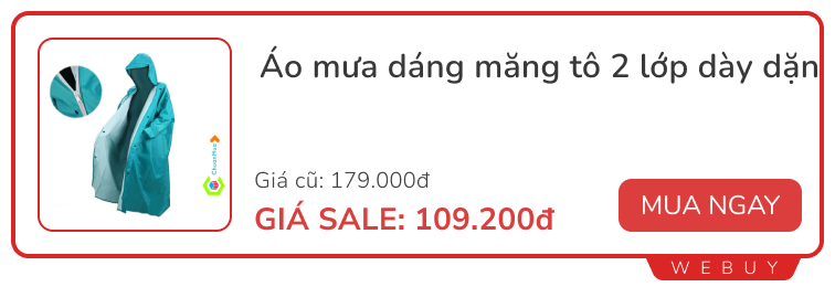Tranh thủ săn đồ dùng thiết thực cho mùa mưa đang sale rẻ: Ô, áo mưa, Xịt chống bám nước... - Ảnh 1.
