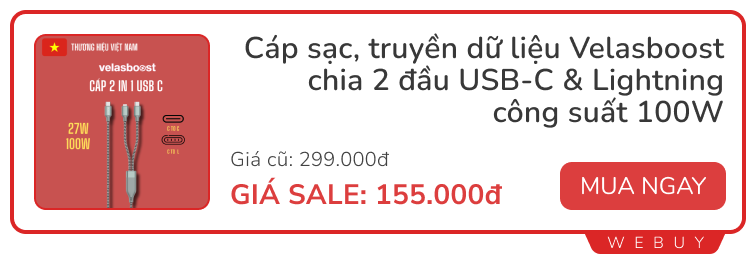 Hậu 9/9 vẫn còn nhiều deal: Cáp sạc đôi 45.000đ, tai nghe chống ồn Honor chỉ 348.000đ, sấy giày Xiaomi giảm 42%...- Ảnh 2. Hậu 9/9 vẫn còn nhiều deal: Cáp sạc đôi 45.000đ, tai nghe chống ồn Honor chỉ 348.000đ, sấy giày Xiaomi giảm 42%...- Ảnh 2.