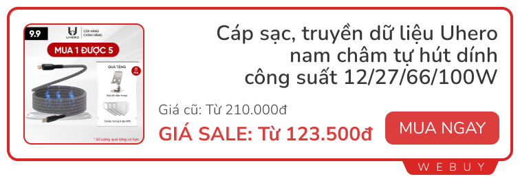 Hậu 9/9 vẫn còn nhiều deal: Cáp sạc đôi 45.000đ, tai nghe chống ồn Honor chỉ 348.000đ, sấy giày Xiaomi giảm 42%...- Ảnh 3. Hậu 9/9 vẫn còn nhiều deal: Cáp sạc đôi 45.000đ, tai nghe chống ồn Honor chỉ 348.000đ, sấy giày Xiaomi giảm 42%...- Ảnh 3.