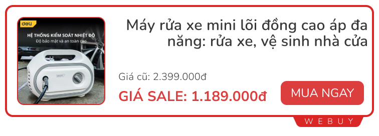 2 chiếc máy hot nhất lúc này: Máy rửa xe và máy làm sạch bằng hơi nước- Ảnh 4.