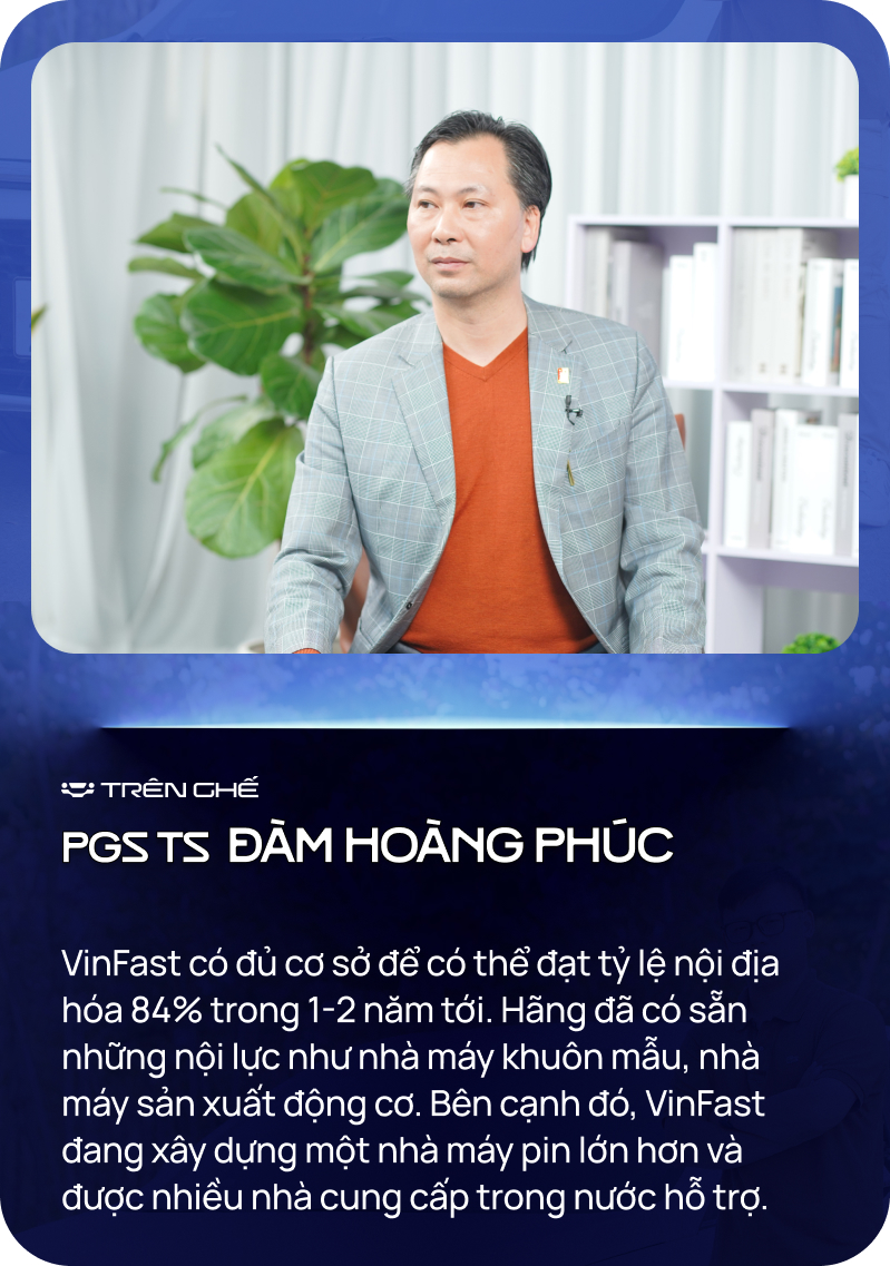 PGS.TS Đàm Hoàng Phúc thăm nhà máy VinFast: ‘Phân biệt xe sản xuất nhà máy số hay vặn bằng tay, nhìn bu-lông là biết’- Ảnh 5.