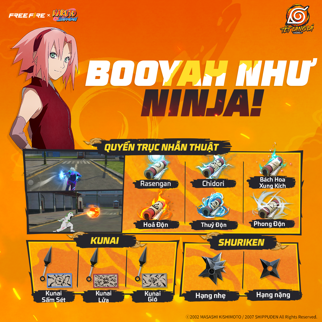 Free Fire hợp tác với Naruto: Shippuden, mang đến cho game thủ một cái Tết đậm chất “nhẫn giả”!- Ảnh 5.