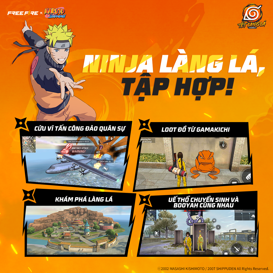 Free Fire hợp tác với Naruto: Shippuden, mang đến cho game thủ một cái Tết đậm chất “nhẫn giả”!- Ảnh 4.