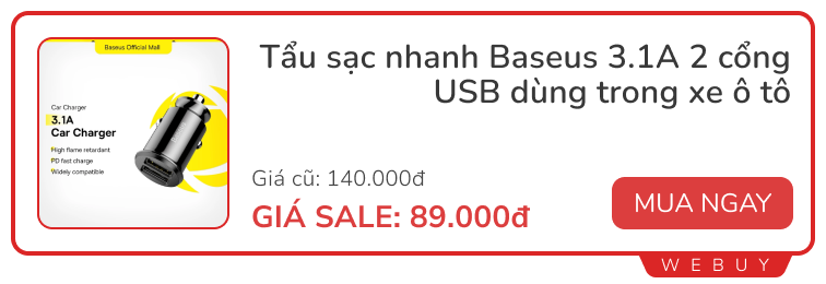 List đồ hay của Xiaomi, Ugreen, Baseus cho hội mê xế hộp- Ảnh 13.