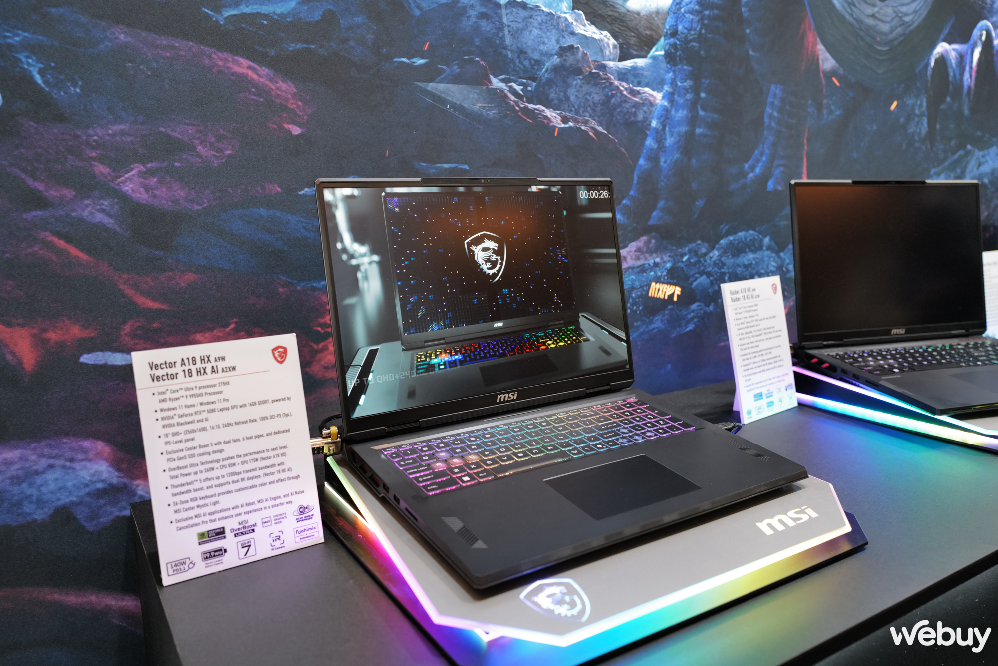 Cận cảnh “Rồng Bắc Âu” MSI Titan 18 HX Dragon Edition: Siêu laptop mạnh mẽ với Intel Core Ultra 9 285HX, Nvidia RTX 5090 và thiết kế “ngầu vô đối”- Ảnh 14.