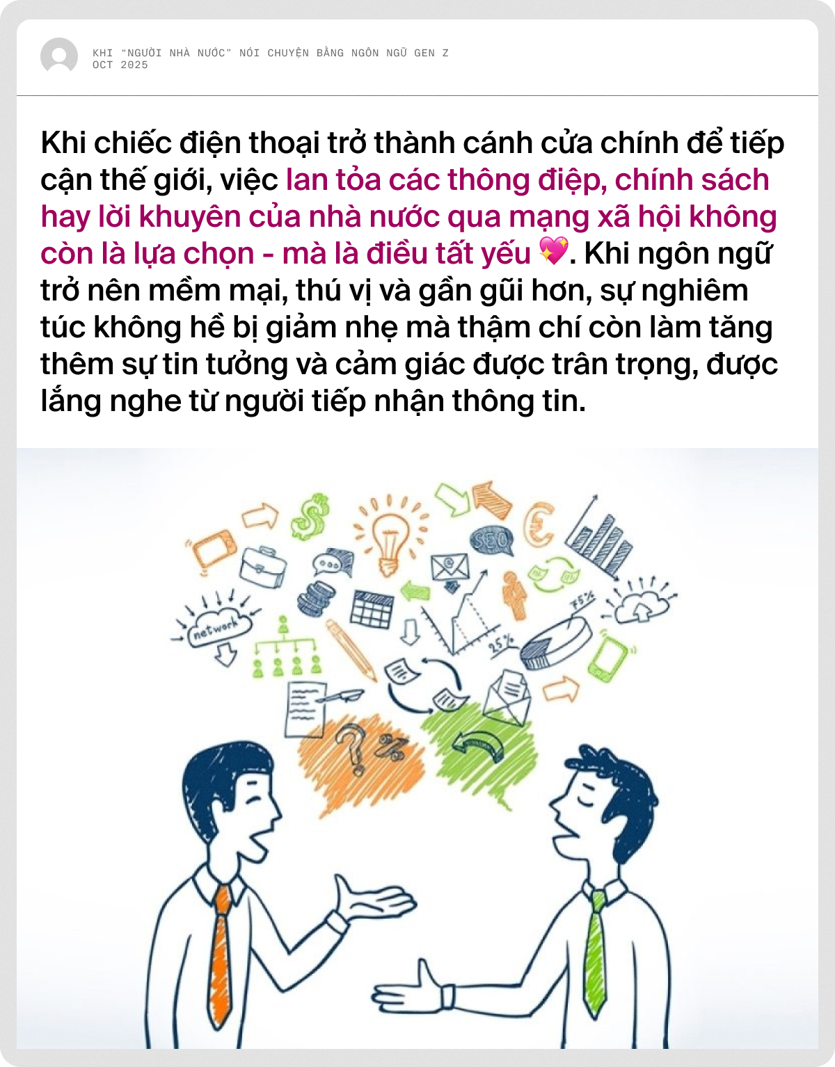 Khi “người nhà nước” nói chuyện bằng ngôn ngữ Gen Z- Ảnh 2. Khi “người nhà nước” nói chuyện bằng ngôn ngữ Gen Z- Ảnh 2.