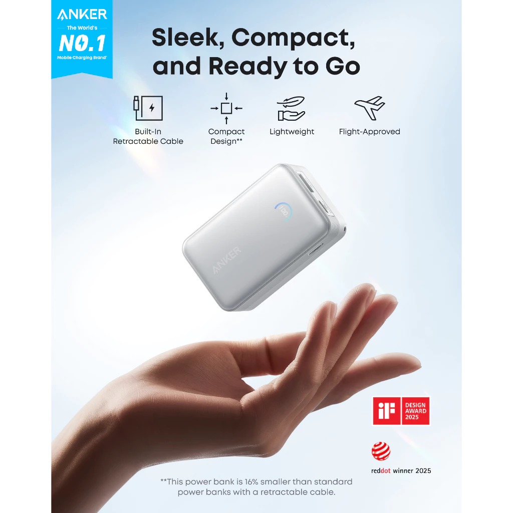Ra mắt pin dự phòng Anker công suất khủng 165W cho laptop, có mẫu sạc không dây siêu mỏng cực hợp iPhone Air- Ảnh 2. Ra mắt pin dự phòng Anker công suất khủng 165W cho laptop, có mẫu sạc không dây siêu mỏng cực hợp iPhone Air- Ảnh 2.