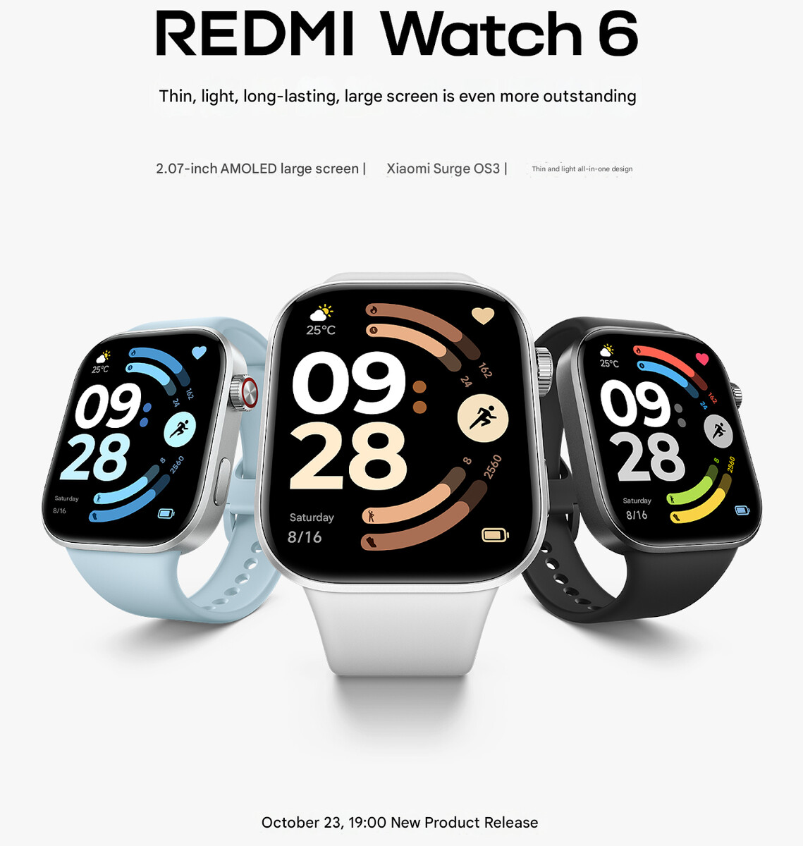 Sắp ra mắt Redmi Watch 6: Giống Apple Watch nhưng tối giản, màn lớn, viền mỏng, pin 24 ngày, giá vẫn sẽ rẻ- Ảnh 1. Sắp ra mắt Redmi Watch 6: Giống Apple Watch nhưng tối giản, màn lớn, viền mỏng, pin 24 ngày, giá vẫn sẽ rẻ- Ảnh 1.