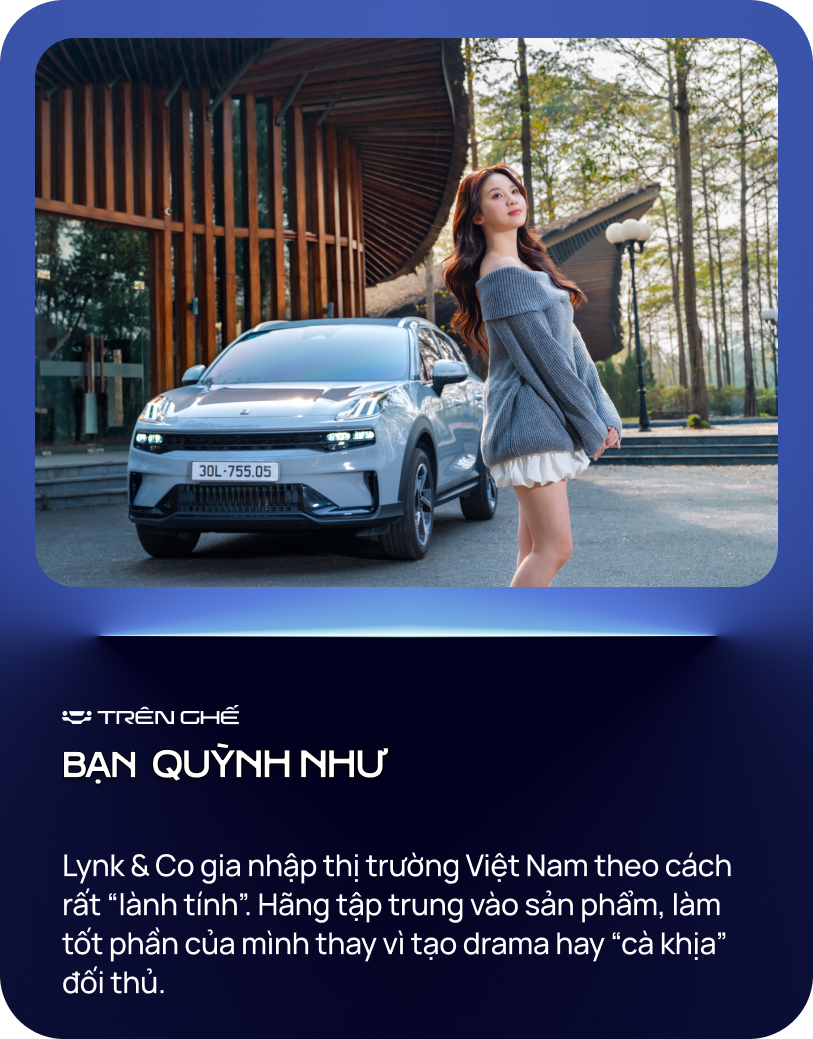 Quỳnh Như: ‘Từ fan Toyota, antifan xe Trung Quốc, bố mình chấm 9 điểm cho Lynk & Co 06’- Ảnh 7. Quỳnh Như: ‘Từ fan Toyota, antifan xe Trung Quốc, bố mình chấm 9 điểm cho Lynk & Co 06’- Ảnh 7.