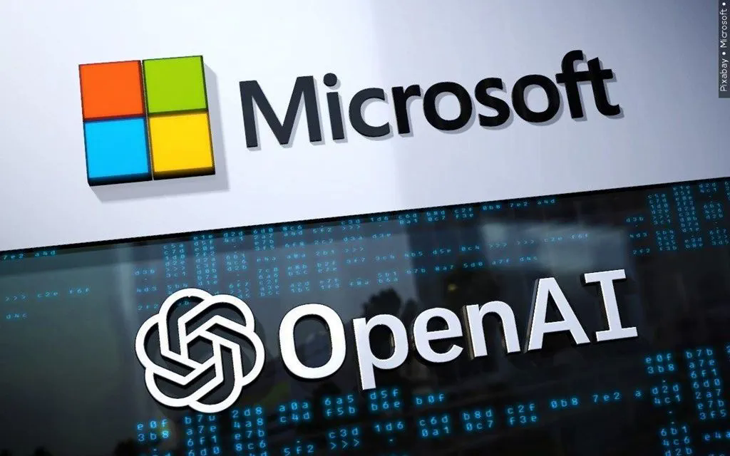 Biểu tượng của các hãng công nghệ OpenAI và Microsoft. Ảnh: Newscenter  Biểu tượng của các hãng công nghệ OpenAI và Microsoft. Ảnh: Newscenter