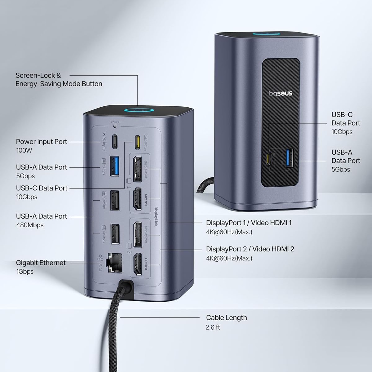 Baseus ra mắt dock 12-trong-1 kết nối 2 màn hình QHD cùng lúc, sạc nhanh 95W, người dùng macOS chắc chắn ưng- Ảnh 1.
