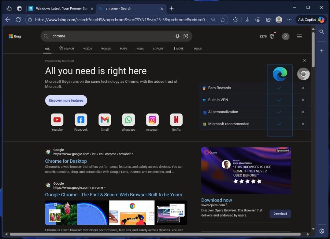 Microsoft “mua chuộc” fan Chrome bằng thẻ quà tặng: Dùng Edge để được thưởng điểm- Ảnh 2.