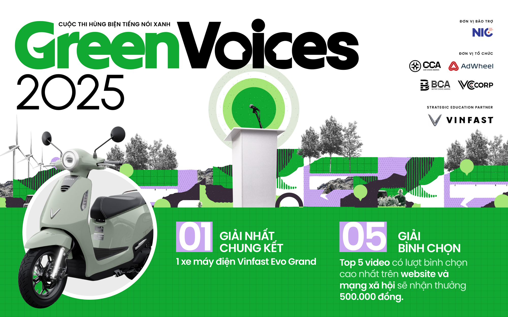 Chung kết Green Voices 2025 treo thưởng lớn: Quán quân Đại học Hà Nội tuyên bố “hãy coi chừng” khi nhắm tới chiếc VinFast Evo Grand Lite dành cho ngôi vị cao nhất- Ảnh 2. Chung kết Green Voices 2025 treo thưởng lớn: Quán quân Đại học Hà Nội tuyên bố “hãy coi chừng” khi nhắm tới chiếc VinFast Evo Grand Lite dành cho ngôi vị cao nhất- Ảnh 2.