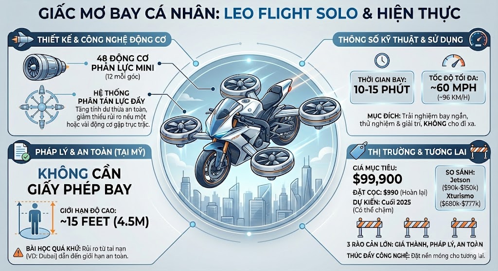 Đây là chiếc mô tô bay được chế tạo từ 48 động cơ phản lực thu nhỏ và bạn có thể mua trước với 990 USD - Ảnh 7.