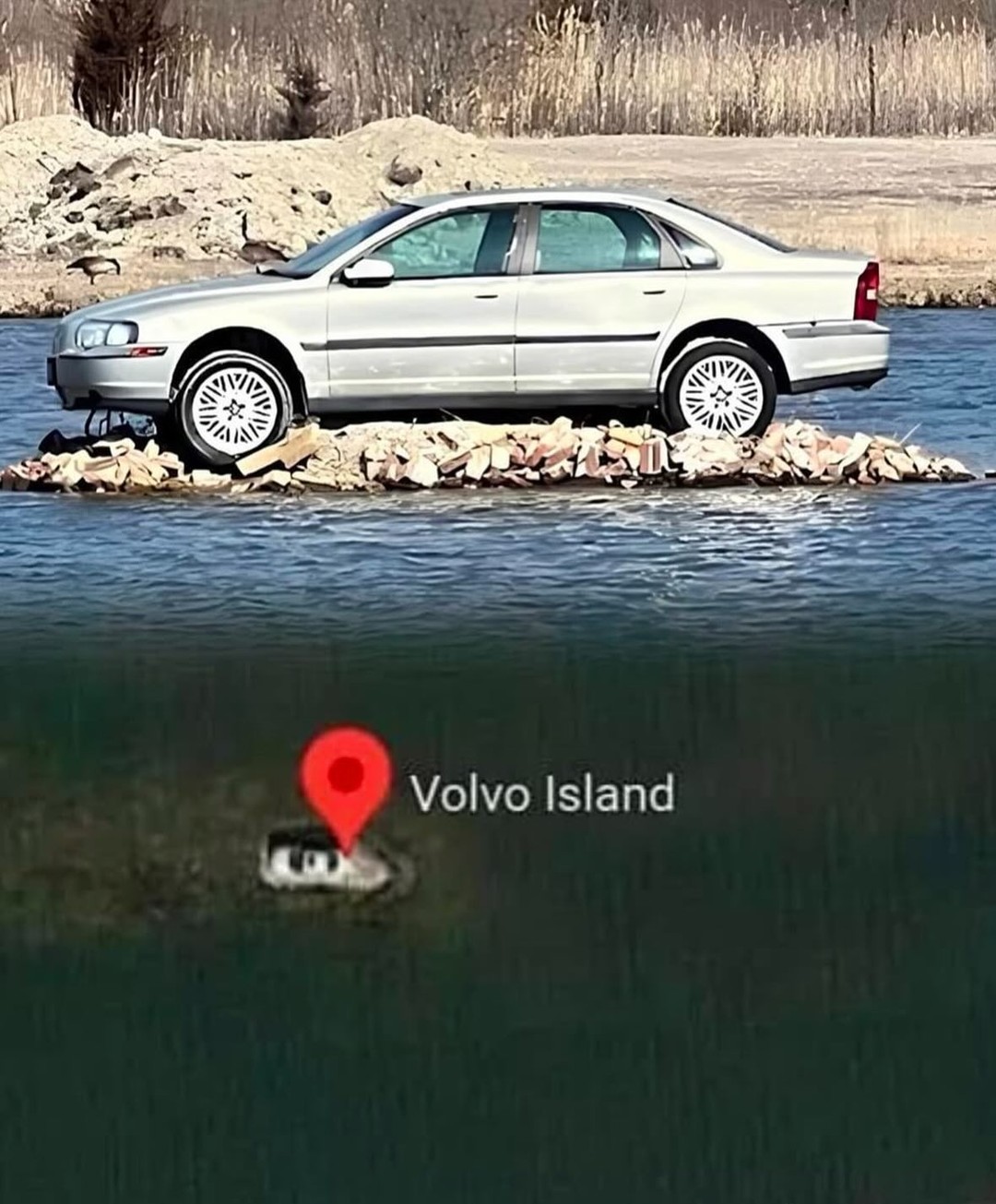Bí ẩn chiếc Volvo mắc kẹt trên đảo hoang giữa hồ nhân tạo tại Mỹ suốt hơn một thập kỷ qua- Ảnh 2.
