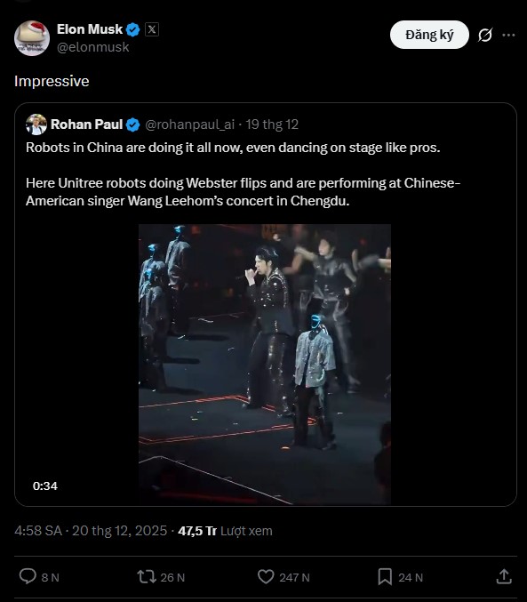 Cho&aacute;ng ngợp trước d&agrave;n vũ c&ocirc;ng robot Trung Quốc: Nhảy như người thật, được Elon Musk khen ngợi hết lời- Ảnh 2.