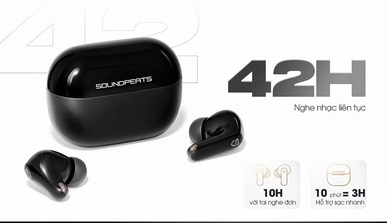 SoundPEATS ra mắt Q3 Pro dưới 500.000 đồng, chống ồn chủ động, pin l&ecirc;n tới 42 giờ - Ảnh 3.